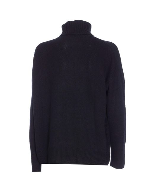 Allude Blue Turtleneck Sweater