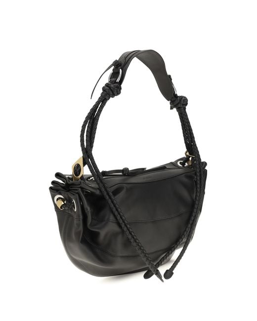 Isabel Marant Black Maia Shoulder Bag Lamb Ovis Aries