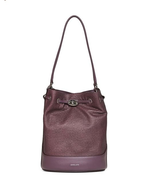 Zanellato Purple Chianti Monda' Small Handbag