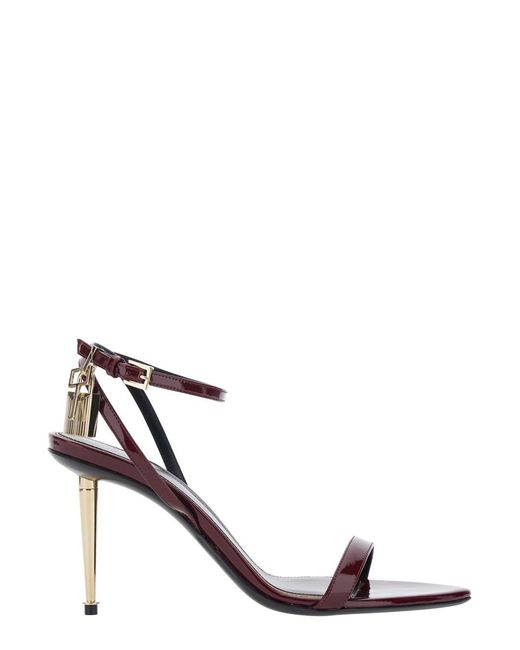 Tom Ford Red Sandals Leather Calf