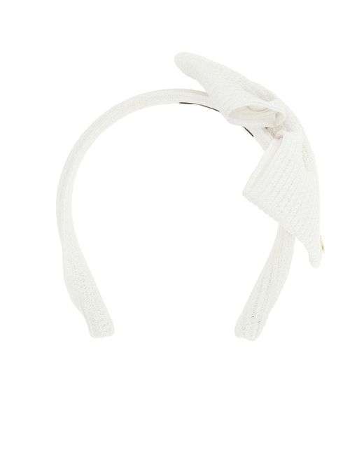 Maison Michel White 'Beth' Headband