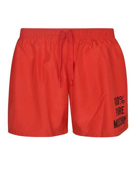 Moschino Red 100% Pure Shorts for men