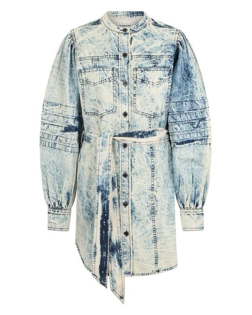 Isabel Marant Blue Midi Dress Cotton