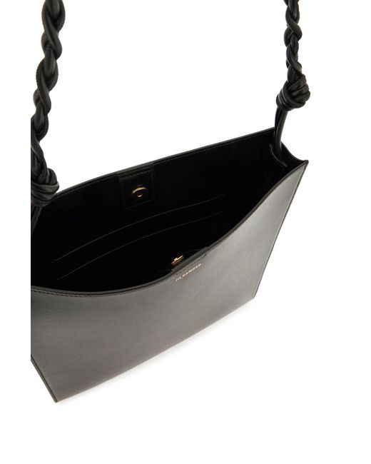 Jil Sander Black 'Tangle' Medium Shoulder Bag