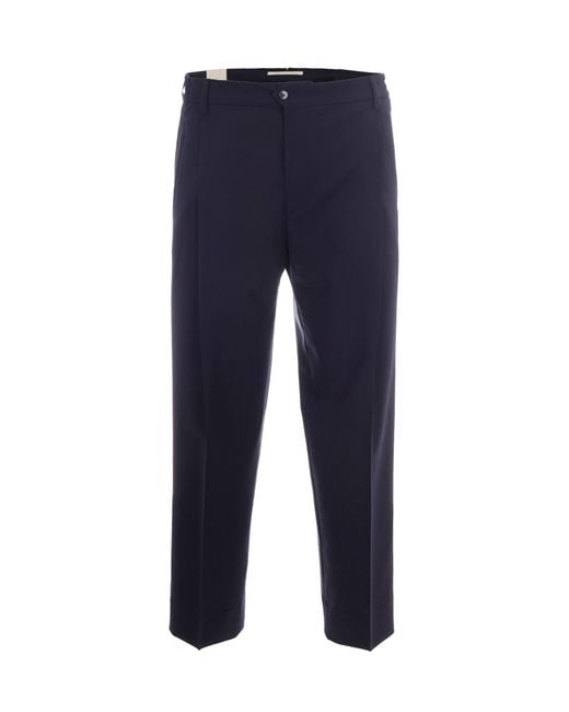 Briglia 1949 Blue Trousers Manhattan Wool Polyester for men