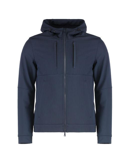 Paul & Shark Blue Techno Fabric Jacket for men
