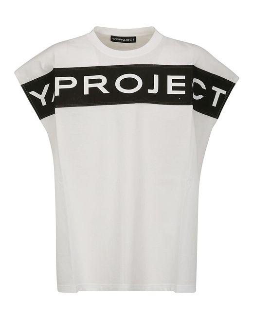 Y. Project Black Scrunched Logo Tank Top for men
