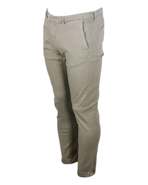 Sartoria Tramarossa Gray Luis Trousers With Chino Pockets for men