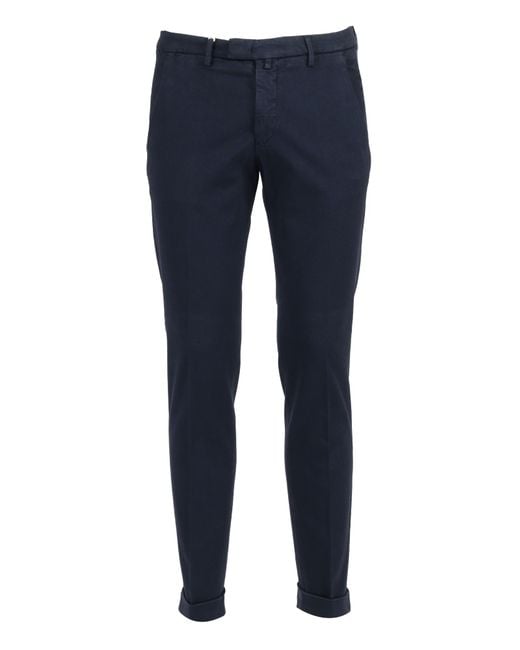 BRIGLIA Blue Trousers for men