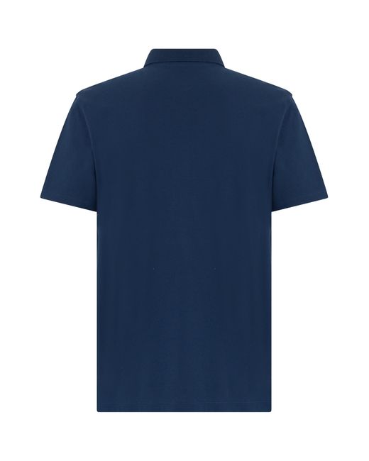 Valentino Garavani Blue Polo Shirt Piqué Cotton for men