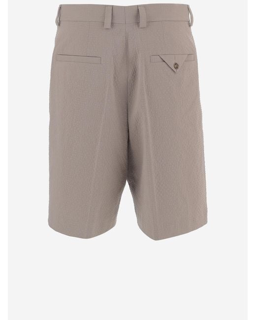 Boss Gray Shorts Stretch Cotton for men