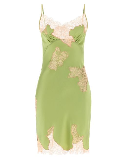 Vaillant Green Signature Lace Dress Viscose Spandex
