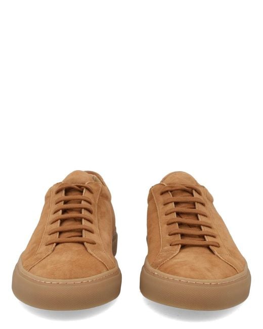 Common Projects Brown Sneakers Achilles Leather Trainers for men