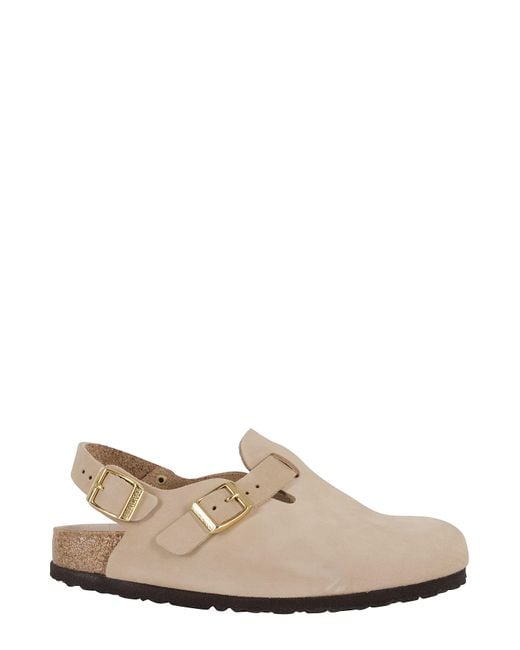 Birkenstock White Tokio Leather