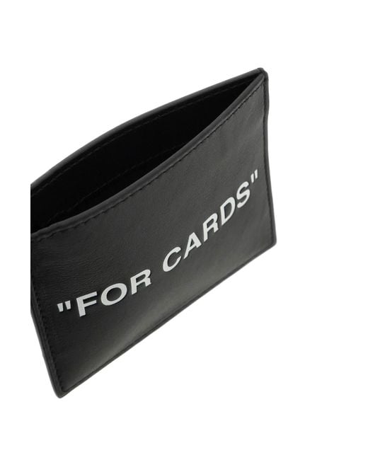 Off-White c/o Virgil Abloh Black Leather Cardholder for men