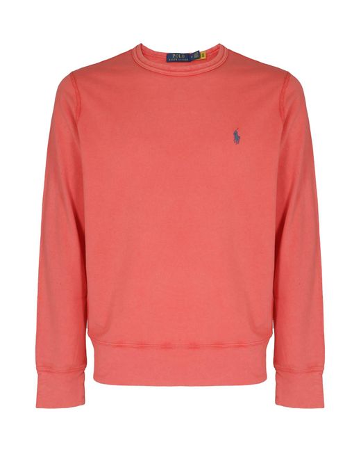 Polo Ralph Lauren Pink Long Sleeve Sweatshirt for men