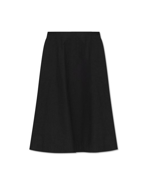 Bottega Veneta Black Flared Skirt,