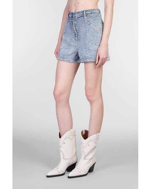 IRO Blue Viny Shorts