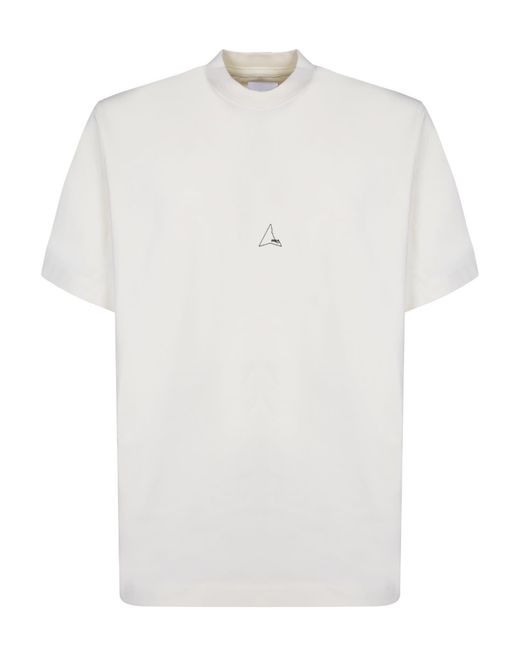 Roa White Logo T-Shirt for men