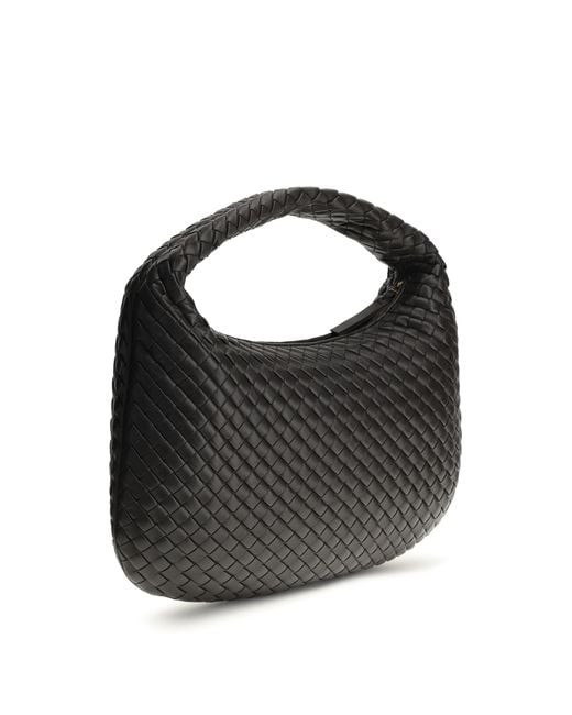 Bottega Veneta Gray Shoulder Bag Veneta Espresso Lamb Leather