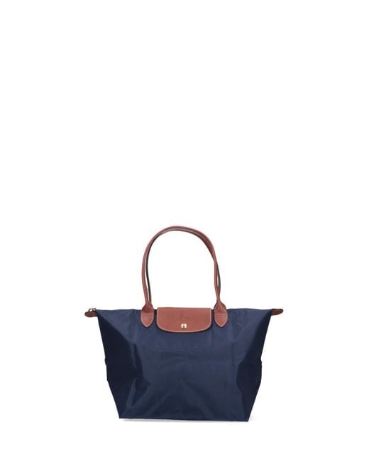 Longchamp Le Pliage Original Navy Top Handle Bag S