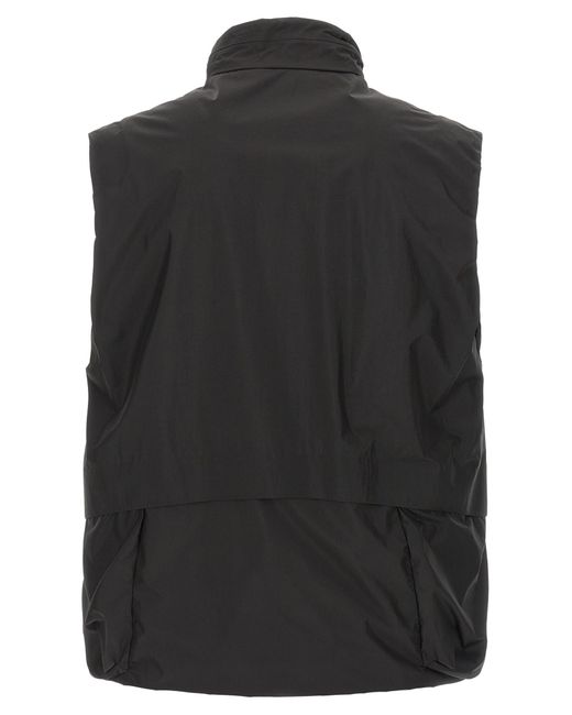 C P Company Black C. P. Company Polyamide Sleeveless Jacket for men