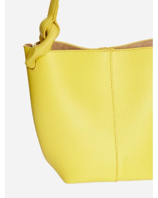 J.W. Anderson Yellow Corner Leather Small Bucket Bag