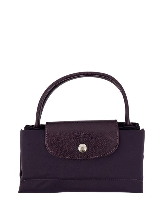 Longchamp Purple Le Pliage Handbag