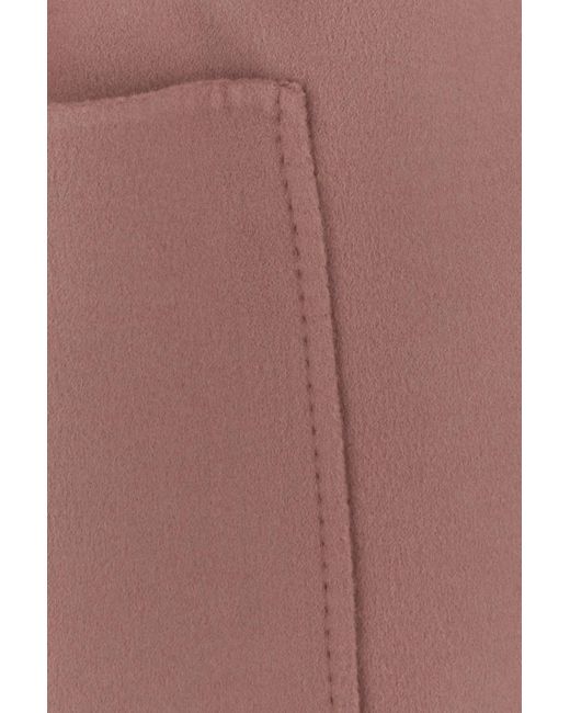 Max Mara Brown Antiqued Pink Wool Blend Coat