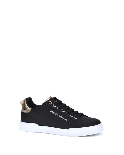Dolce & Gabbana Black Portofino Sneakers