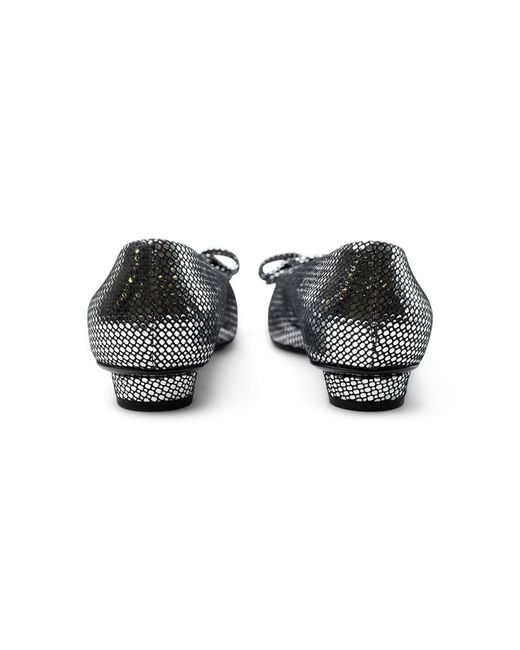 Ferragamo Gray Ballet Shoes