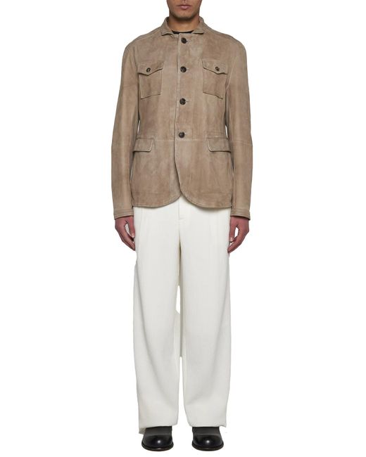 Giorgio Armani Pants in White for Men | Lyst