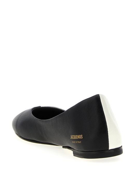 Jacquemus White 'Les Ballerines Ovalo' Ballet Flats