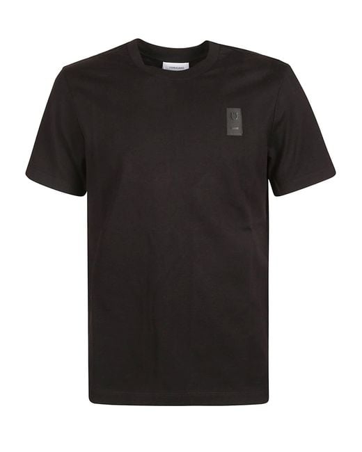 Ferragamo Black Logo Patch T-Shirt for men