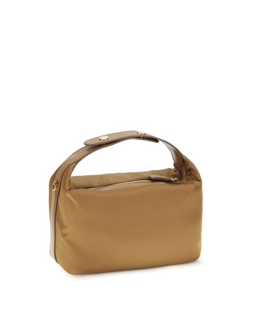 Prada Brown Mini Handbag Chérie Recycled Polyamide Shoulder Bags