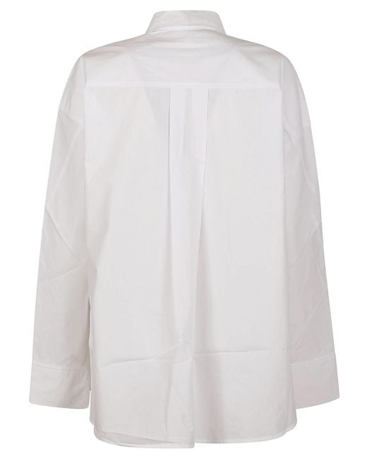 REMAIN Birger Christensen White Poplin Oversized Shirt