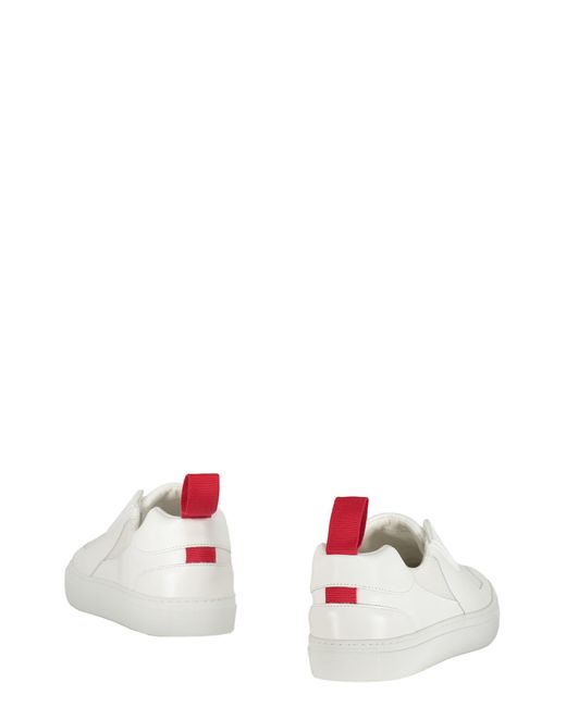 Ferrari White Slip-On Sneakers for men