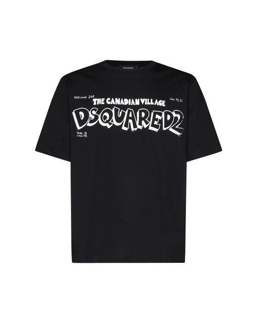 DSquared² Black T-shirts And Polos for men