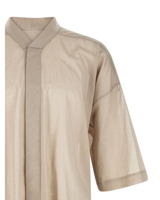 Rick Owens Natural Cotton Blouse for men