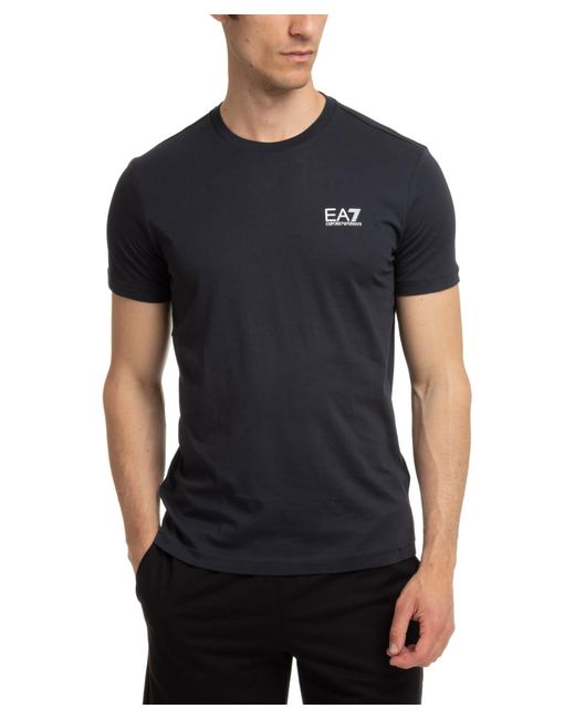 EA7 Black Core Identity Cotton T-Shirt for men