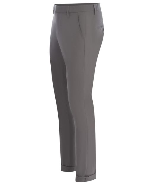 Dondup Gray Trousers Gaubert Made Of Cotton for men