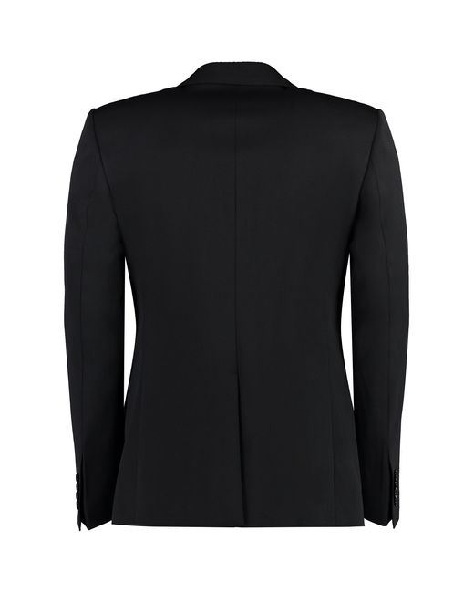 Dolce & Gabbana Black Jacket Single-Breasted Virgin Wool Suit & Dinner for men