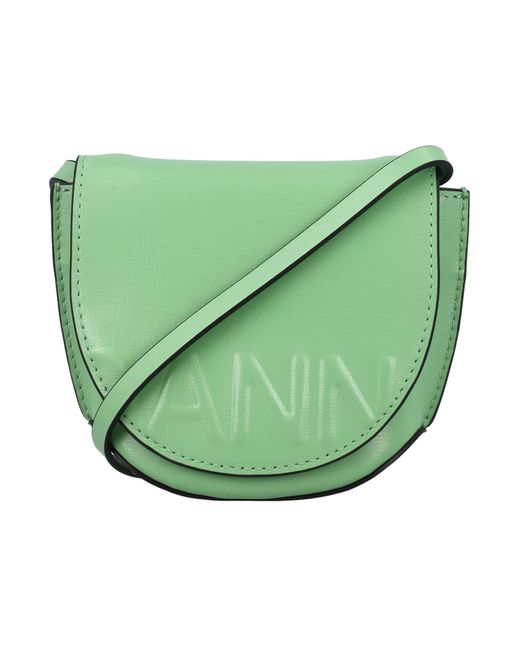 Ganni Green Banner Nano Saddle Bag