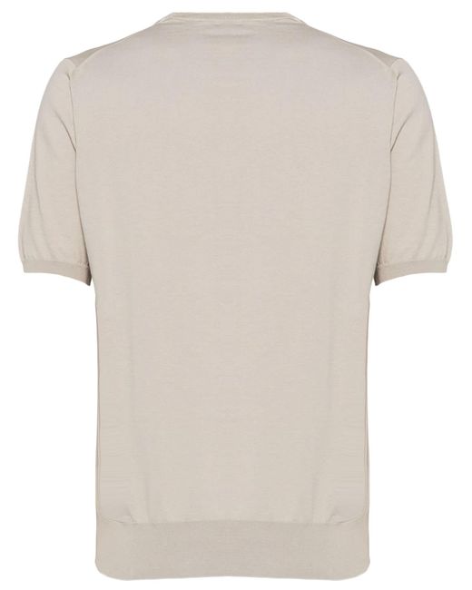 Cruciani White Cotton T-Shirt for men