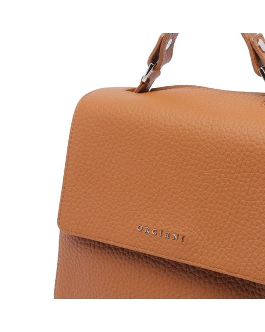 Orciani Brown Small Soft Sveva Handbag
