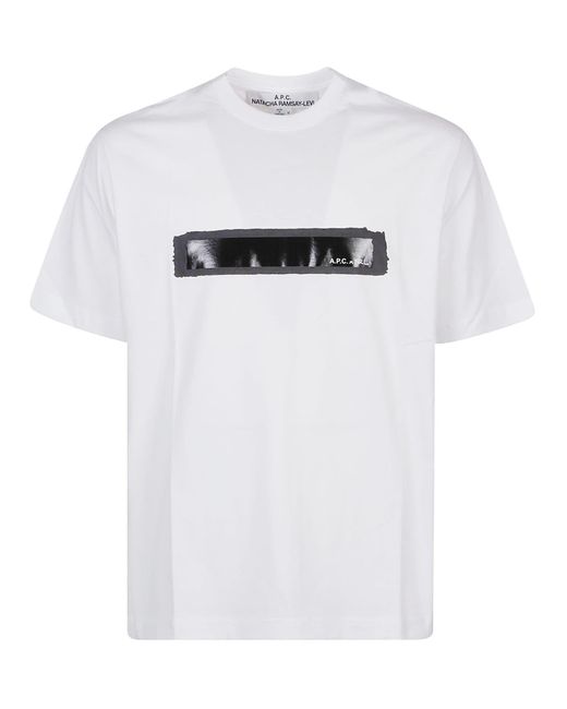 A.P.C. White Jean Homme T-Shirt for men