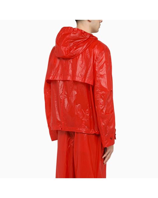 Ferragamo Red Lightweight Nylon Jacket for men