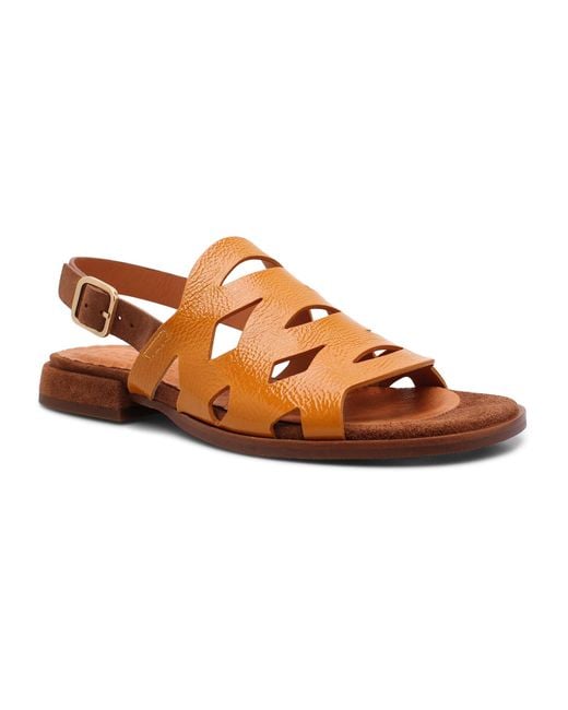Chie Mihara Wa-lorida Leather Sandals in Brown - Save 11% | Lyst