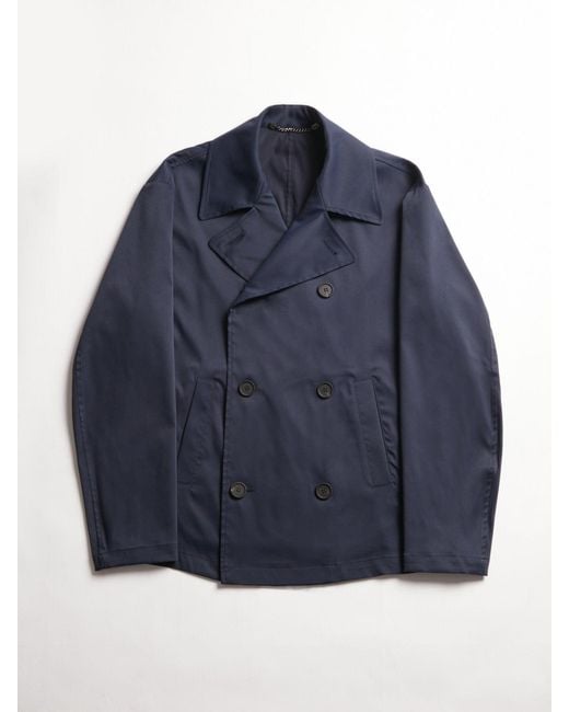 Doppiaa Blue Aalbina Waterproof Peacoat for men