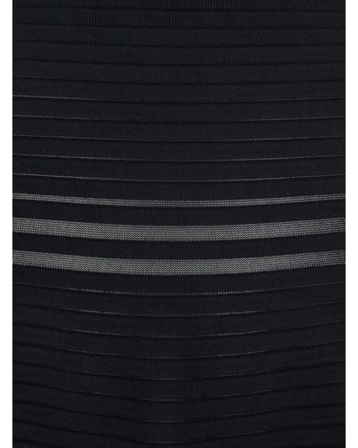 Jonathan Simkhai Black Square Neck Dress With Flared Skirt